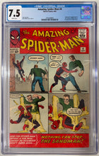 Load image into Gallery viewer, Amazing Spider-Man #4 CGC 7.5 White pgs 1st Sandman