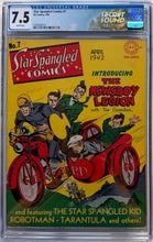 Load image into Gallery viewer, Star Spangled Comics #7 CGC 7.5 Origin & 1st app. Robotman, Guardian, Newsboy Legion, TNT & Dan the Dynamite