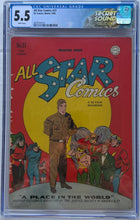 Load image into Gallery viewer, All Star Comics #27 CGC 5.5 Wildcat app.