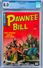 Load image into Gallery viewer, Pawnee Bill #2 CGC 8.0 Goldfarb Baer Cover