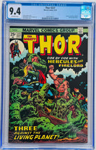 Load image into Gallery viewer, Thor #227 CGC 9.4 app. of Galactus, Hercules, Firelord, and Ego.