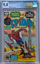 Load image into Gallery viewer, Spidey Super Stories #43 CGC 9.4 Daredevil, Iron Man, Metal Master, Ringmaster & Circus of Crime app.
