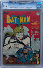 Load image into Gallery viewer, Batman #49 CGC 8.5 app. of Joker; 1st app. Vicki Vale & Mad-Hatter