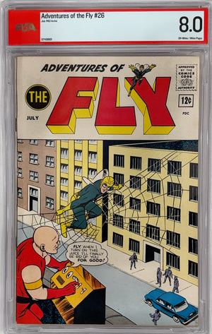 Adventures of the Fly #26 PSA 8.0