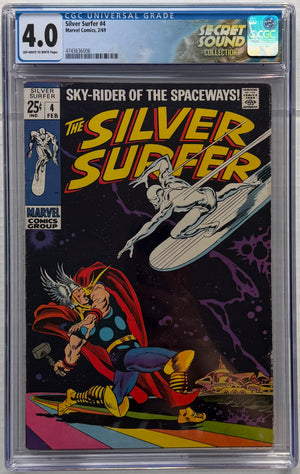 Silver Surfer #4 CGC 4.0 app. of Thor & Loki; Hulk, Thing, & Hercules cameo