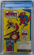 Load image into Gallery viewer, Spidey Super Stories #23 CGC 9.8 app. of Green Goblin, Puppet Master &amp; Thing
