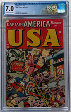 Load image into Gallery viewer, USA Comics #12 CGC 7.0 Hitler app.
