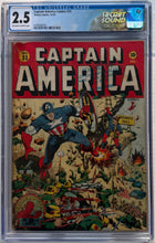 Load image into Gallery viewer, Captain America Comics #33 CGC 2.5 Human Torch Story
