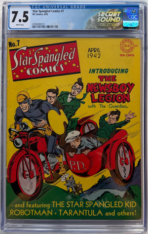 Star Spangled Comics #7 CGC 7.5 Origin & 1st app. Robotman, Guardian, Newsboy Legion, TNT & Dan the Dynamite