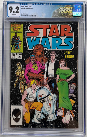 Star Wars #107 CGC 9.2 Last Issue. app. of Admiral Akbar, Nien Dung, Lumiya, Knife, Dani & Fenn Shysa