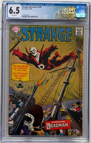 Strange Adventures #205 CGC 6.5 Origin & 1st app. or Deadman. 1st app. Vishnu, Tiny & Lorna