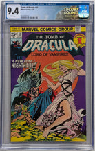 Load image into Gallery viewer, Tomb of Dracula #43 CGC 9.4 app. of Blade
