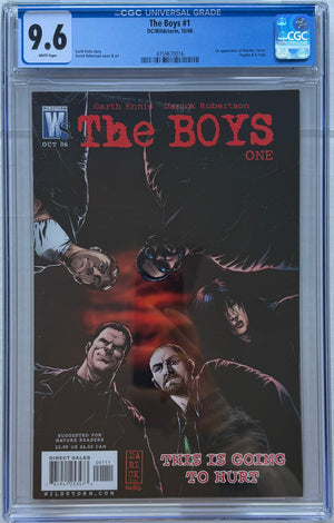 The Boys #1 CGC 9.6 1st app. Butcher, Terror, Hughie & A-Train