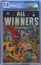 Load image into Gallery viewer, All Winners Comics #5 CGC 7.5 Mickey Spillane text story
