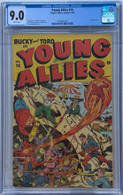 Load image into Gallery viewer, Young Allies #16 CGC 9.0 Last war cover.
