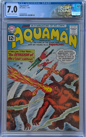 Aquaman #1 CGC 7.0 1st app. Quisp. Topo Cameo