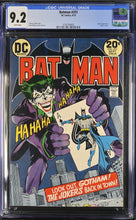 Load image into Gallery viewer, Batman 251 CGC 9.2 White pgs. Classic Joker Adams Cover
