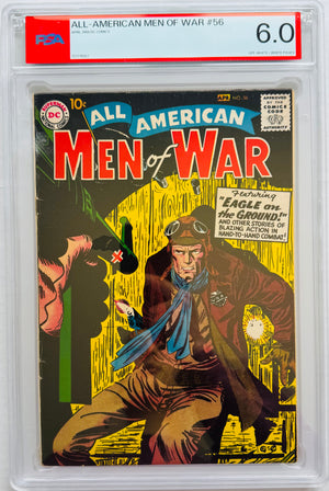 All-American Men of War #56 PSA 6.0 Off-White/White pgs.