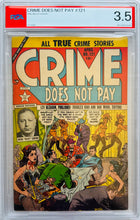 Load image into Gallery viewer, Crime Does Not Pay #121 PSA 3.5 Off-White pgs.
