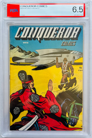 Conqueror Comics PSA 6.5 Off-White pgs.
