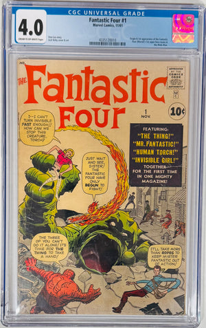 Fantastic Four #1 CGC 4.0 Origin & 1st app. Fantastic Four & Mole Man