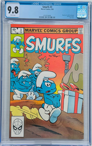 Smurfs #3 CGC 9.8 Based on NBC animated television series. Last Issue.