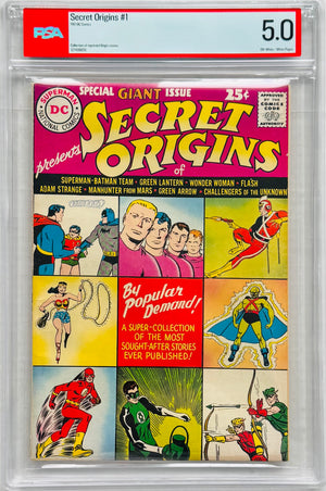 Secret Origins #1 PSA 5.0 Collection of reprinted Origin Stories