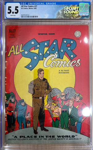 All Star Comics #27 CGC 5.6 W pgs Secret Sound