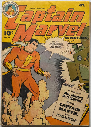Captain Marvel Adventures #39 5.0 Mr. Mind app.