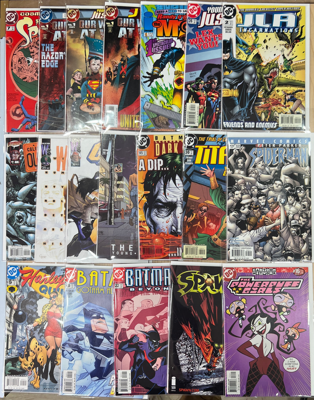 2001 BUNDLE OF 19 COMICS